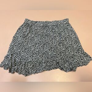 (M) American Eagle Outfitters Cheetah Print Layered Ruffled Skirt